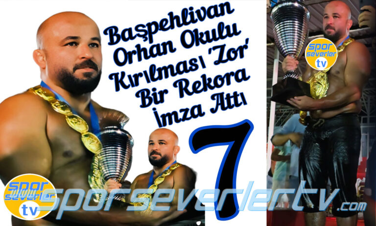 Elmalı Yağlı Pehlivan Güreşleri'nin Başpehlivanı 7. kez Orhan Okulu
