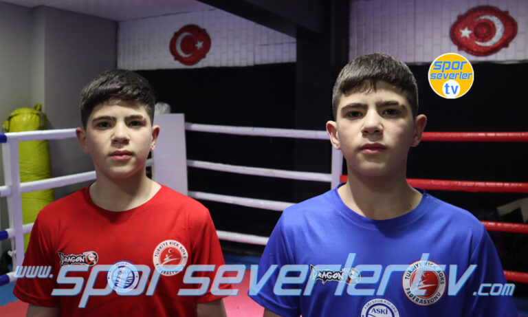 Genç kick boksçu ikiz Gökdoğan kardeşler ile röportaj