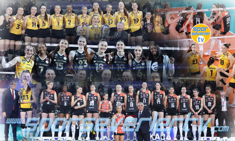 Kupa Voley Şampiyonu Eczacıbaşı'nı 3-1 yenen Vakıfbank