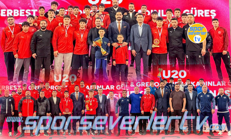 U20 Serbest Güreş Türkiye Şampiyonası 1.'si Kahramanmaraş Büyükşehir Belediyesi
